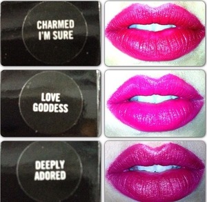 3 lipsticks from  the MAC Marilyn Monroe collection 
