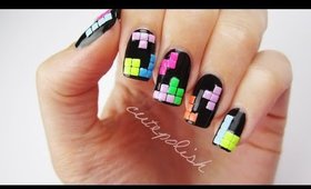 3D Tetris Nails | Nerd Nail Series