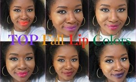 Fall Lip Colors Collab w/BeautyandtheBrush86