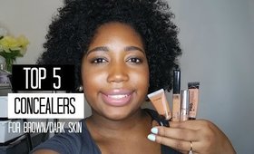 Top 5 Concealers for Brown/Dark Skin Drugstore & High End | Jessica Chanell