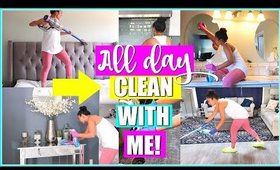 ALL DAY CLEAN WITH ME! | Extreme Clean With Me, Organizing, Cooking, Cleaning Motivation,