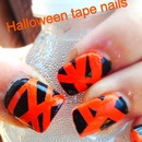 Halloween tape nails