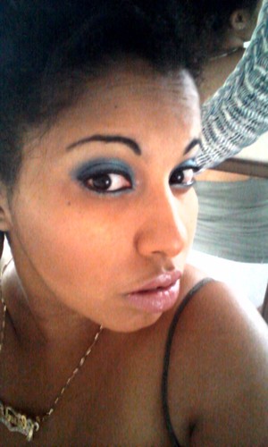 blue smokey eyes... 