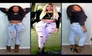LOOK FOR LESS | Nicki Minja Inspired Destroyed Jeans & Leopard Boots