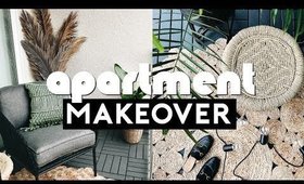 EXTREME APARTMENT MAKEOVER! Small Space Balcony Transformation! Budget & Rental Friendly | Nastazsa