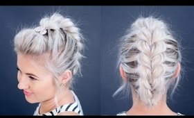 How To Pull Through Braid Short Hair | Milabu