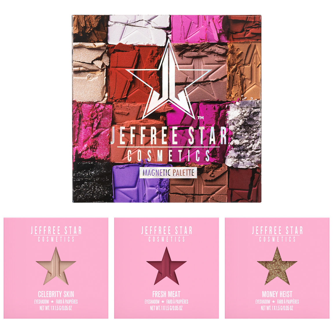 Jeffree Star Cosmetics Artistry 9-Pan Iconic Bundle alternative view 1 - product swatch.