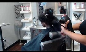 HOW TO CUT DAMAGE OFF NATURAL 4B HAIR