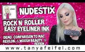 Nudestix Rock N' Roller Easy Eyeliner Ink | Demo, Comparisons & Review #SMH | Tanya Feifel