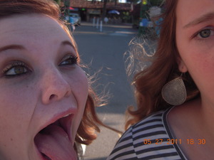 This is me and my best friend in San Diego. Nothing to do with makeup but i love this pic! haha