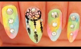 Dreamcatcher nail art ft  BANGGOOD com