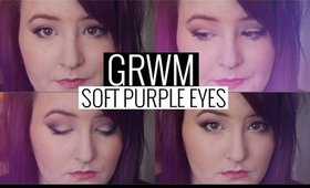 GRWM: SOFT PURPLE EYES (GREAT FOR VALENTINES DAY) | heysabrinafaith