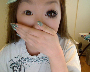 My before and after - look is inspired by gyaru 