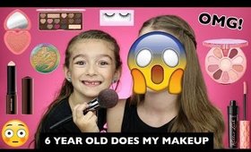 6 YEAR OLD DOES MY FULL FACE OF MAKEUP!