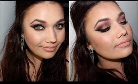 Matte Burgundy Plum Smokey Eye