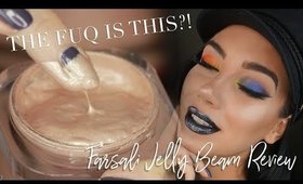 TESTING WEIRD INSTAGRAM MAKEUP | JELLY HIGHLIGHTER?! | FARSALI JELLY BEAM REVIEW