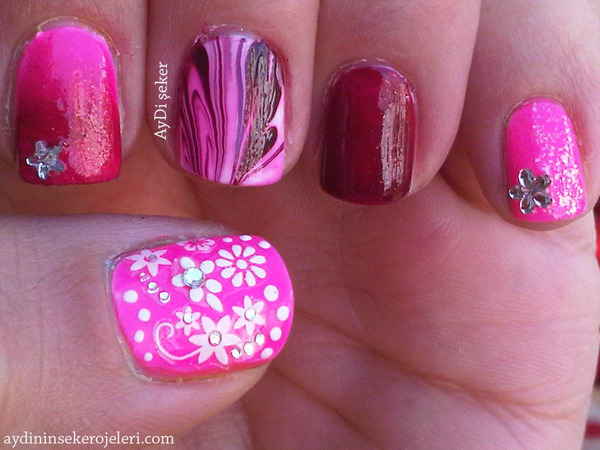 Crazy Pink Nails | Aydi Ş.'s Photo | Beautylish