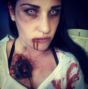 this was my zombie look for halloween