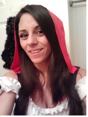 My makeup this Halloween for my Little Red Riding Hood costume.