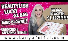 BEAUTYLISH LUCKY XL Bag 2018!! MIND BLOWN!! $1127 Value! | Unboxing & Giveaway Items! | Tanya Feifel