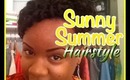 Summer Updo on Natural Hair