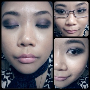 purple and pink look
