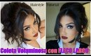 Tutorial Peinado Coleta Volumen con Fleco/hairstyle ponytail volume bags | auroramakeup