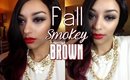 Fall Brown Smokey Eye With Glitter Balm Jovi Palette Makeup Tutorial #3