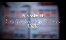 Plan With Me 11/2/15 Fall Florals | Erin Condren Life Planner