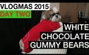 VLOGMAS 2015: DAY 2 ❆ WHITE CHOCOLATE GUMMY BEARS | yummiebitez