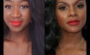 Tika Sumpter inspired simple Red Lip Make Up Look