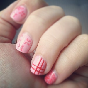 My first try with nail stamping :P