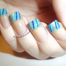 The Nail Junkkie - Striped French Manicure