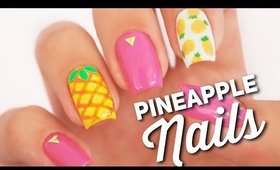Pineapple Nail Art Design | Fruit Manicure