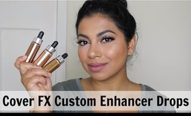 NEW Cover FX Enhancer Drops Swatches & Demo | MissBeautyAdikt