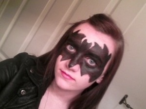 This was my batgirl mask for Halloween :)