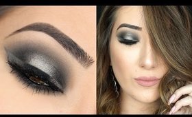 Black and Grey Halo Smokey Eye Makeup Tutorial