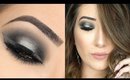 Black and Grey Halo Smokey Eye Makeup Tutorial