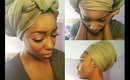 Head Tie/Headscarf /Turban/ Ghanaian Tutorial while (hair conditioning)
