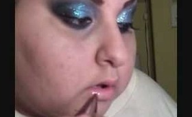 Glitterlicious blue sparkle eyeshadow tutorial
