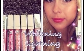 Lip swatches & Review Whitening Lightning Lipgloss