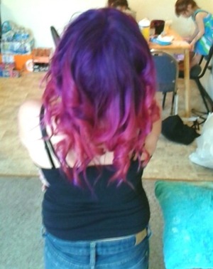 purple pink ombre 