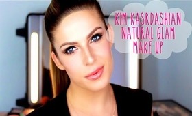 Natural glam Kim Kardashian make up