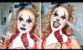 Scary Killer Clown Makeup Tutorial ♡ Halloween w/ Alex Faction