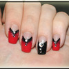 True Blood inspired nail design