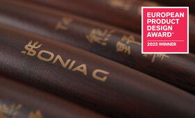 Three EPDA Wins for Sonia G. and the Artisans Behind the Keyaki Kakishibu Brushes and Cranes over Mount Fuji Brush Holder
