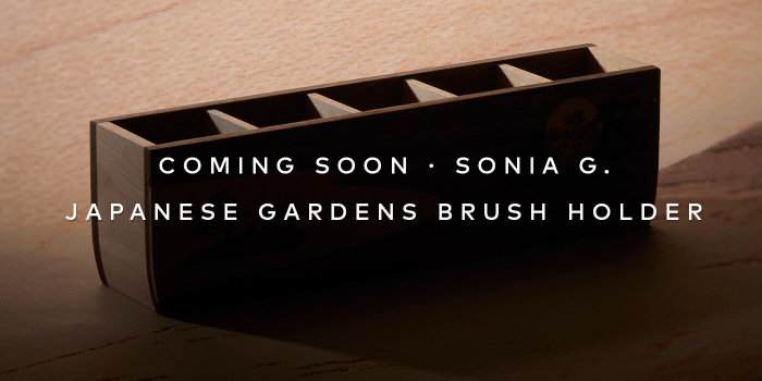 A new Sonia G. brush holder inspired by the serenity of Japanese gardens. Join the launch list, and be the first to experience it.