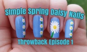 THROWBACK | Episode 1 | Simple Spring Daisy Nail Art | Daisy Chain Design Tutorial | Stephyclaws