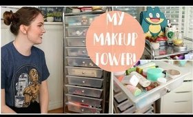 My Makeup Collection Tower | The Tower of Terror!!!!