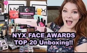 NYX FACE AWARDS | Top 20 Unboxing!!! WE MADE IT!!